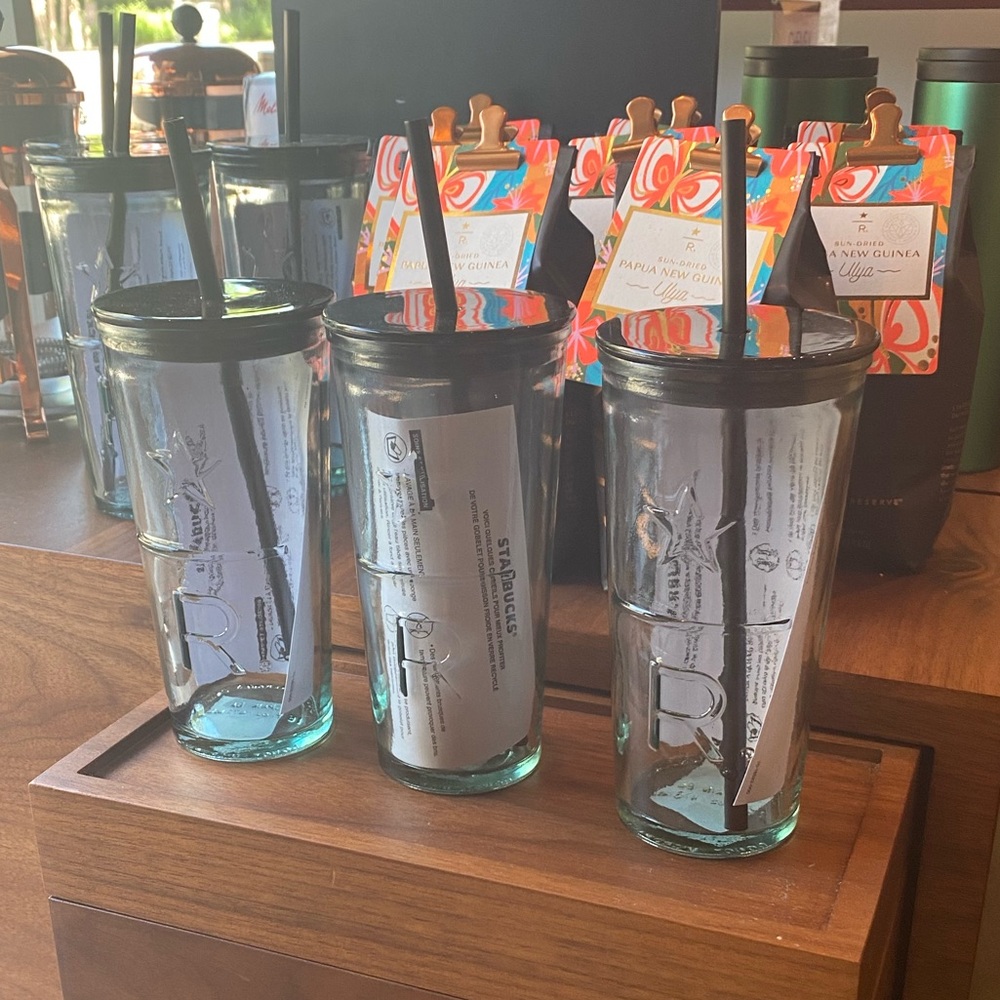 🌪 STARBUCKS RESERVE GLASS TUMBLER!